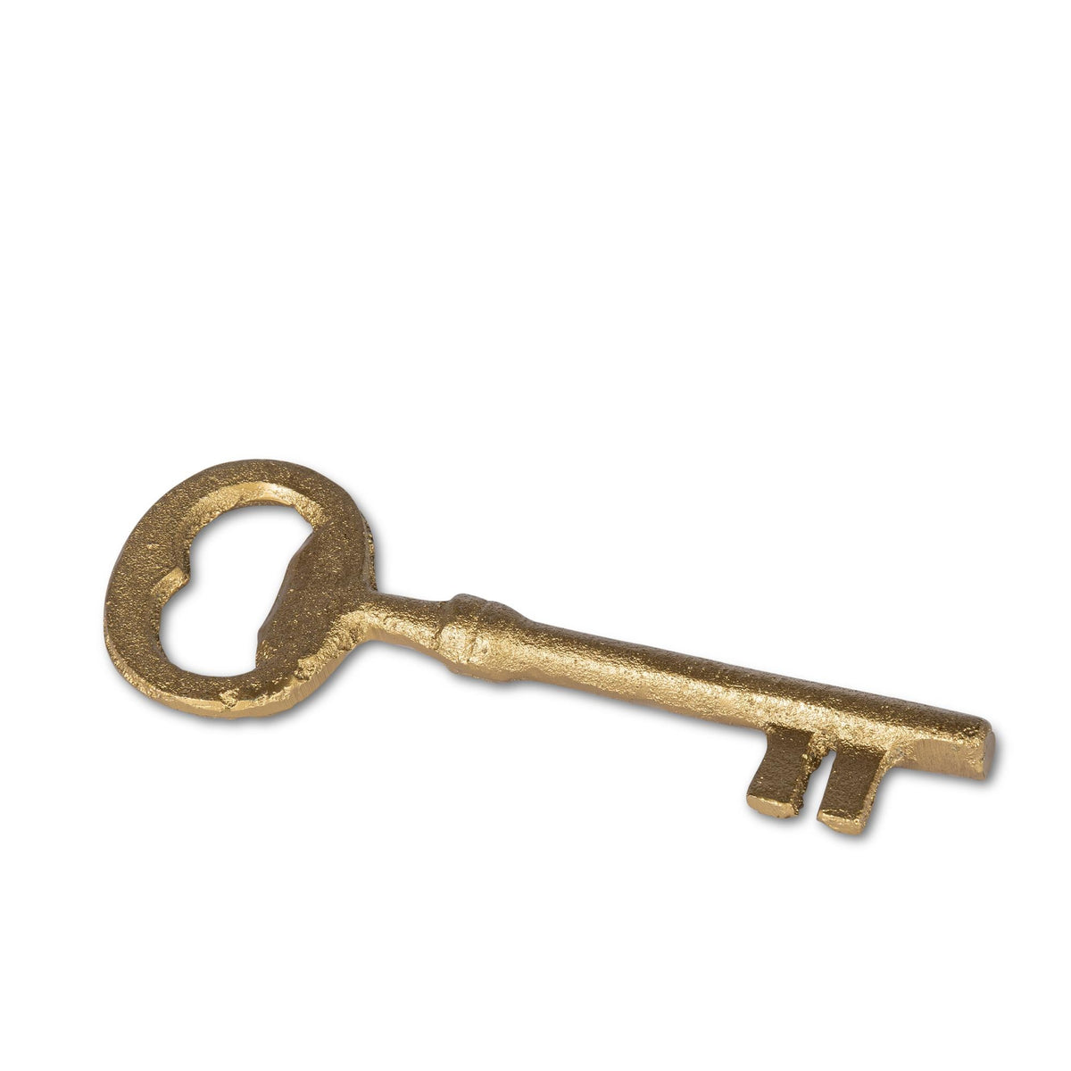 Brass Finish Iron Key Bottle Opener, 5.5"L