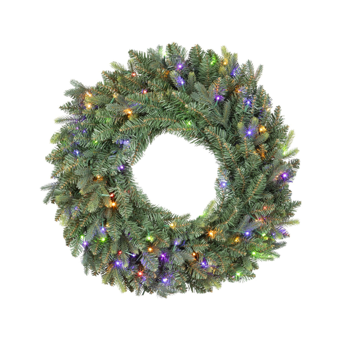 Montana Spruce Wreath, Multi Function w/ Soft Twinkle, 30"