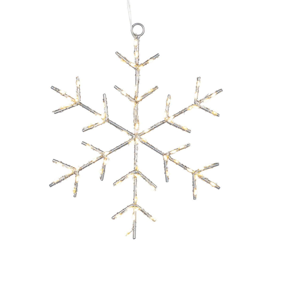 LED Snowflake with Twinkle Lights, 8"D