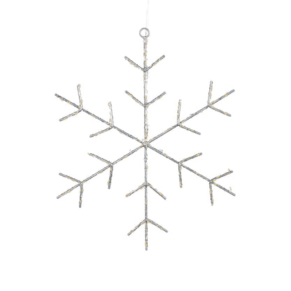 LED Snowflake with Twinkle Lights, 12"D