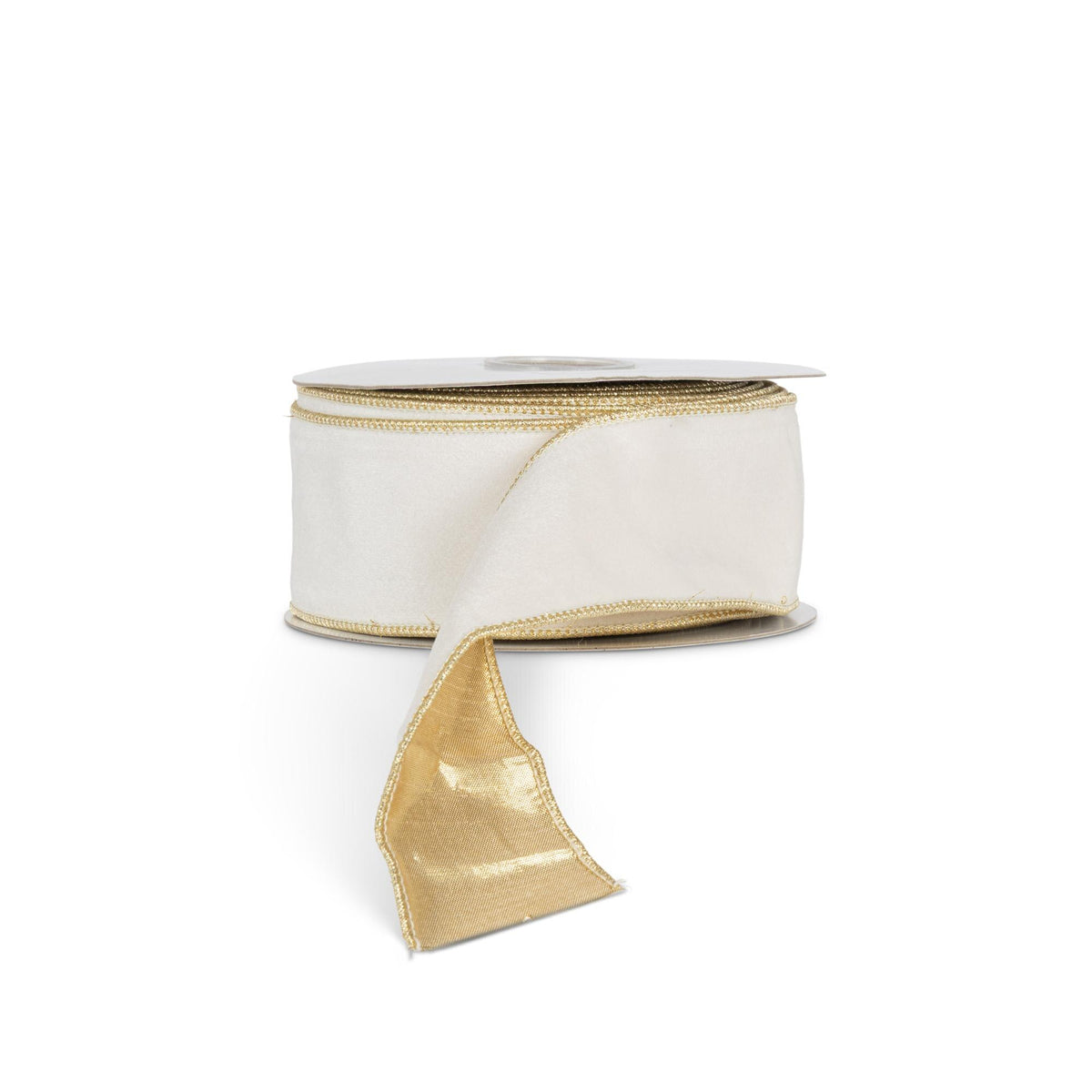 Softy Velvet Metallic Dupioni Fused Ribbon, 10 Yards, 2.5"W