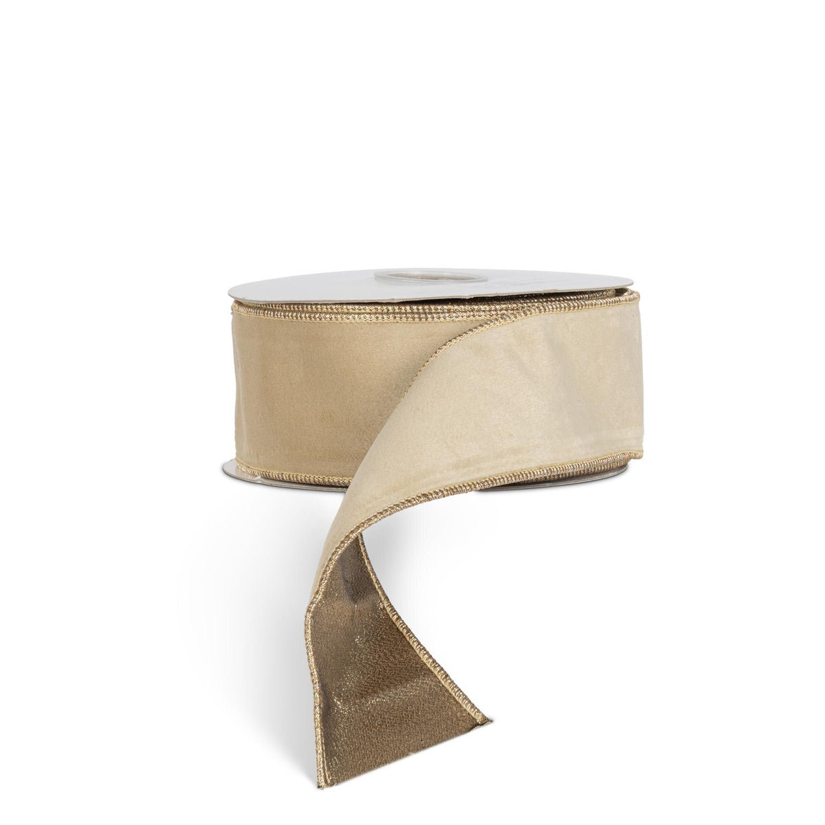 Gold Velvet Fused Ribbon, 10 Yards, 2.5"W