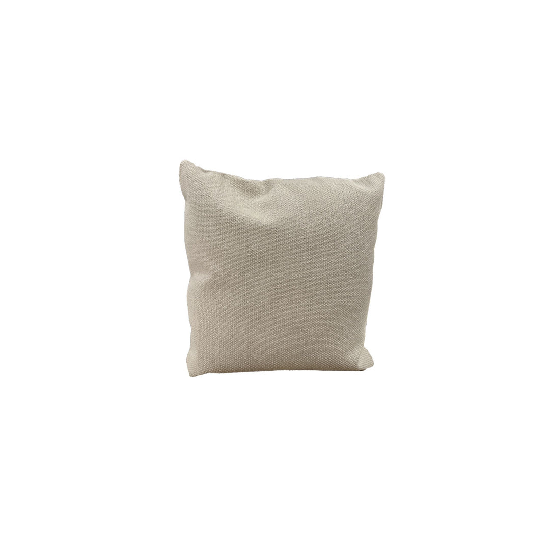 Flax Nubby Cream Throw Pillow 22" by Tara Shaw