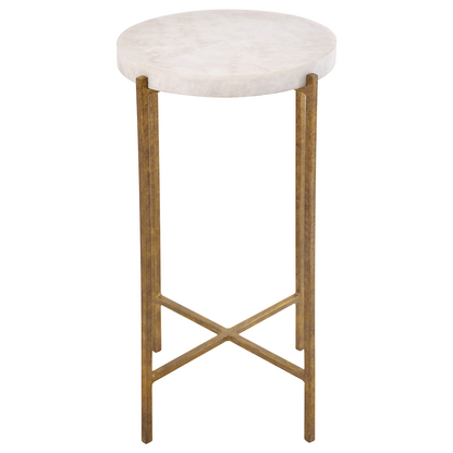 Bar stool with white cushioned seat and wooden legs on a white background