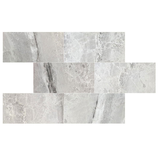 Agora Royal Gray Marble Polished Floor and Wall Tile - Large Format - Livfloors Collection