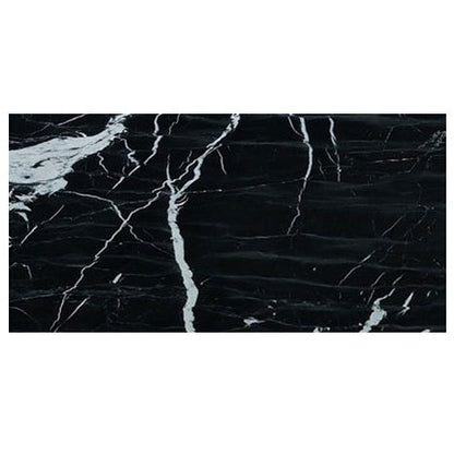 Alexandrette Black Marble Polished Floor and Wall Tile - Large Format - Livfloors Collection