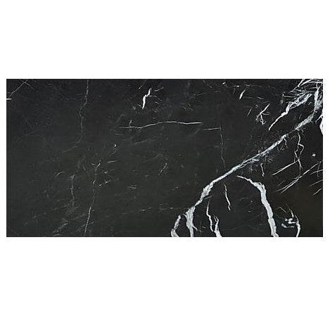 Alexandrette Black Marble Polished Floor and Wall Tile - Large Format - Livfloors Collection