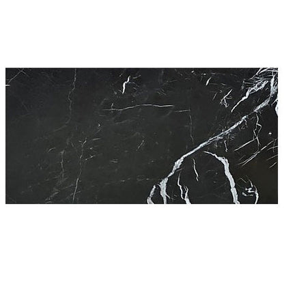 Alexandrette Black Marble Polished Floor and Wall Tile - Large Format - Livfloors Collection
