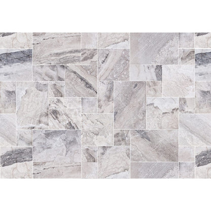 Atlantic Grey Marble Tiles Antique Pattern Sand-Blasted Brushed - Livfloors Collection