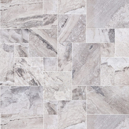 Atlantic Grey Marble Tiles Antique Pattern Sand-Blasted Brushed - Livfloors Collection