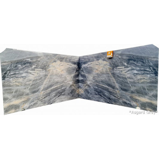 Asgard Grey Bookmatching Marble Slabs Polished - Livfloors Collection