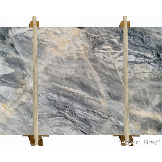 Asgard Grey Bookmatching Marble Slabs Polished - Livfloors Collection