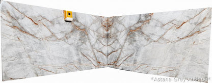 Astana Gray Antique Bookmatching Marble Slabs Polished - Livfloors Collection
