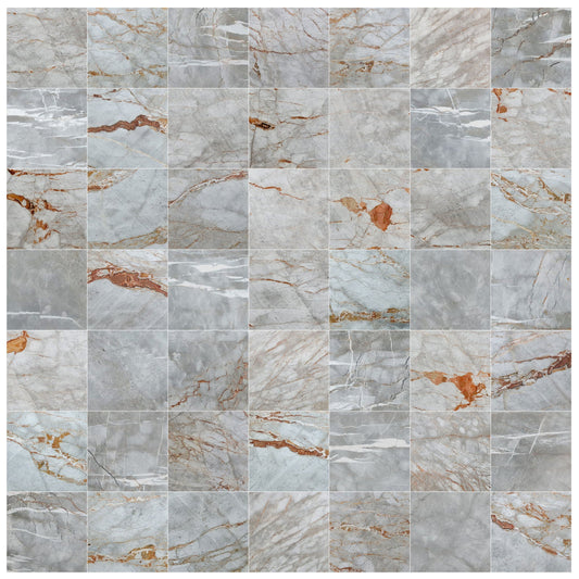 Astana Gray Exotic Marble Polished Floor and Wall Tile - Large Format - Livfloors Collection