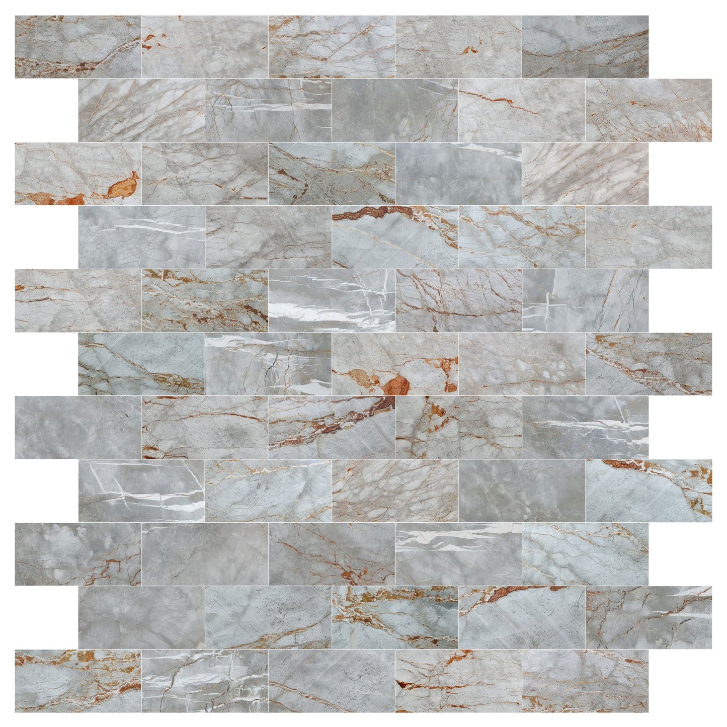 Astana Gray Exotic Marble Polished Floor and Wall Tile - Large Format - Livfloors Collection