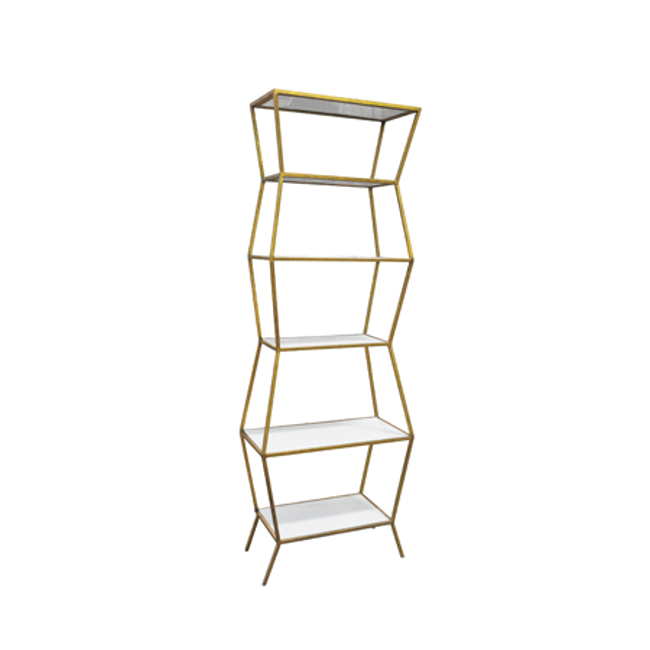 Astro Shelf Antique Gold White Shelves by Oly
