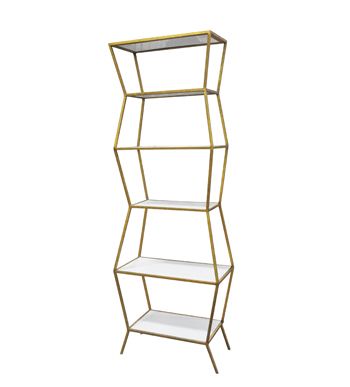 Astro Shelf Antiqued Gold