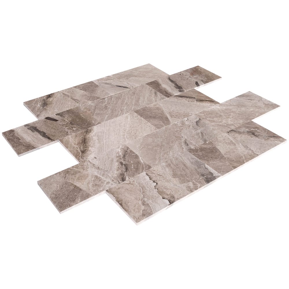 Atlantic Grey Cloudy Floor and Wall Marble Tile Polished - Livfloors Collection
