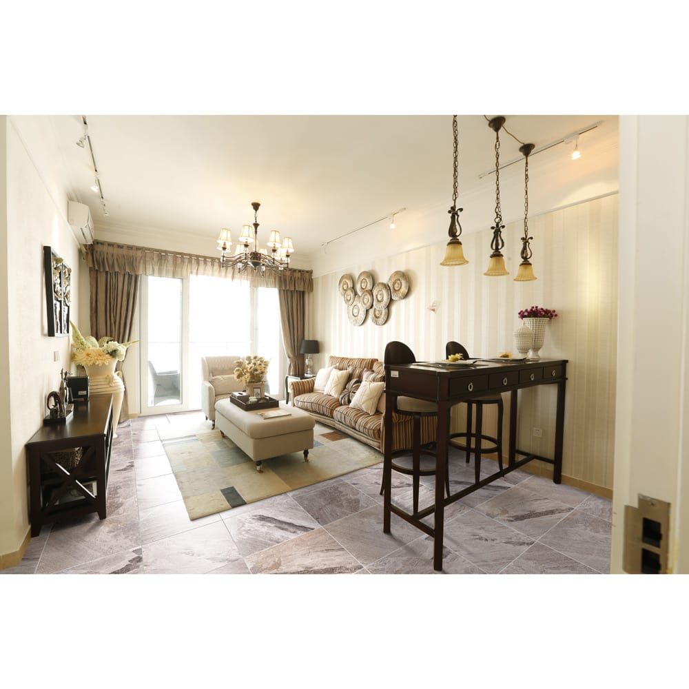 Atlantic Grey Cloudy Floor and Wall Marble Tile Polished - Livfloors Collection