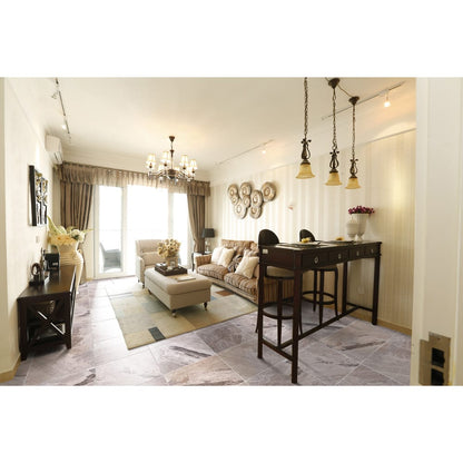 Atlantic Grey Cloudy Floor and Wall Marble Tile Polished - Livfloors Collection