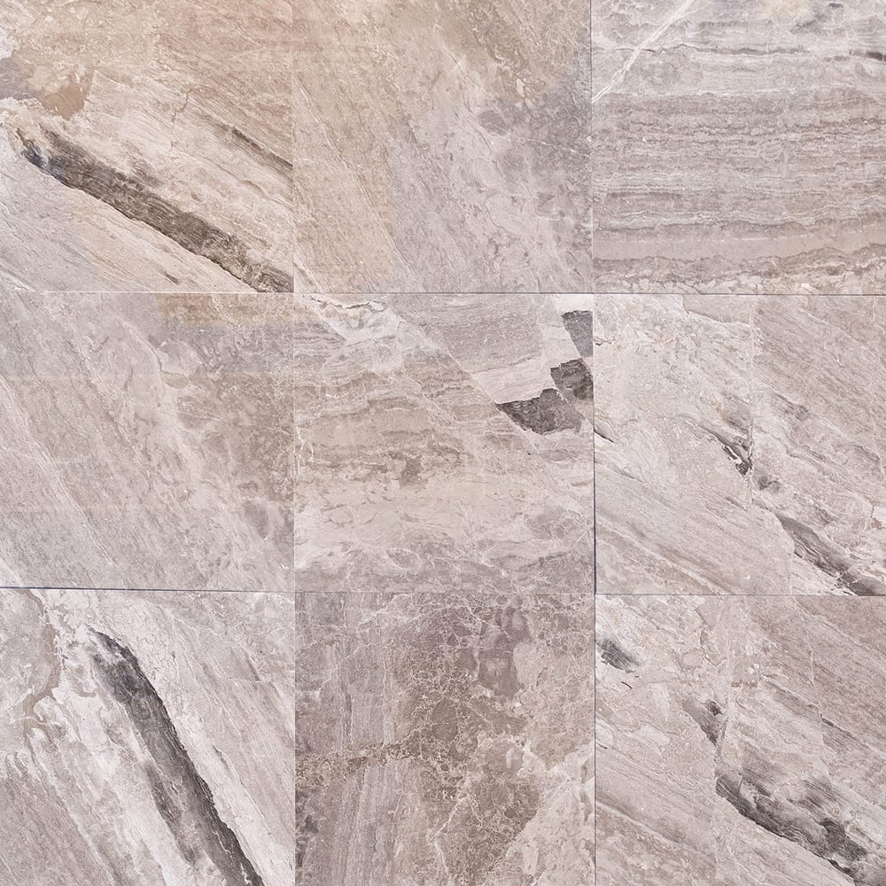 Atlantic Grey Cloudy Floor and Wall Marble Tile Polished - Livfloors Collection