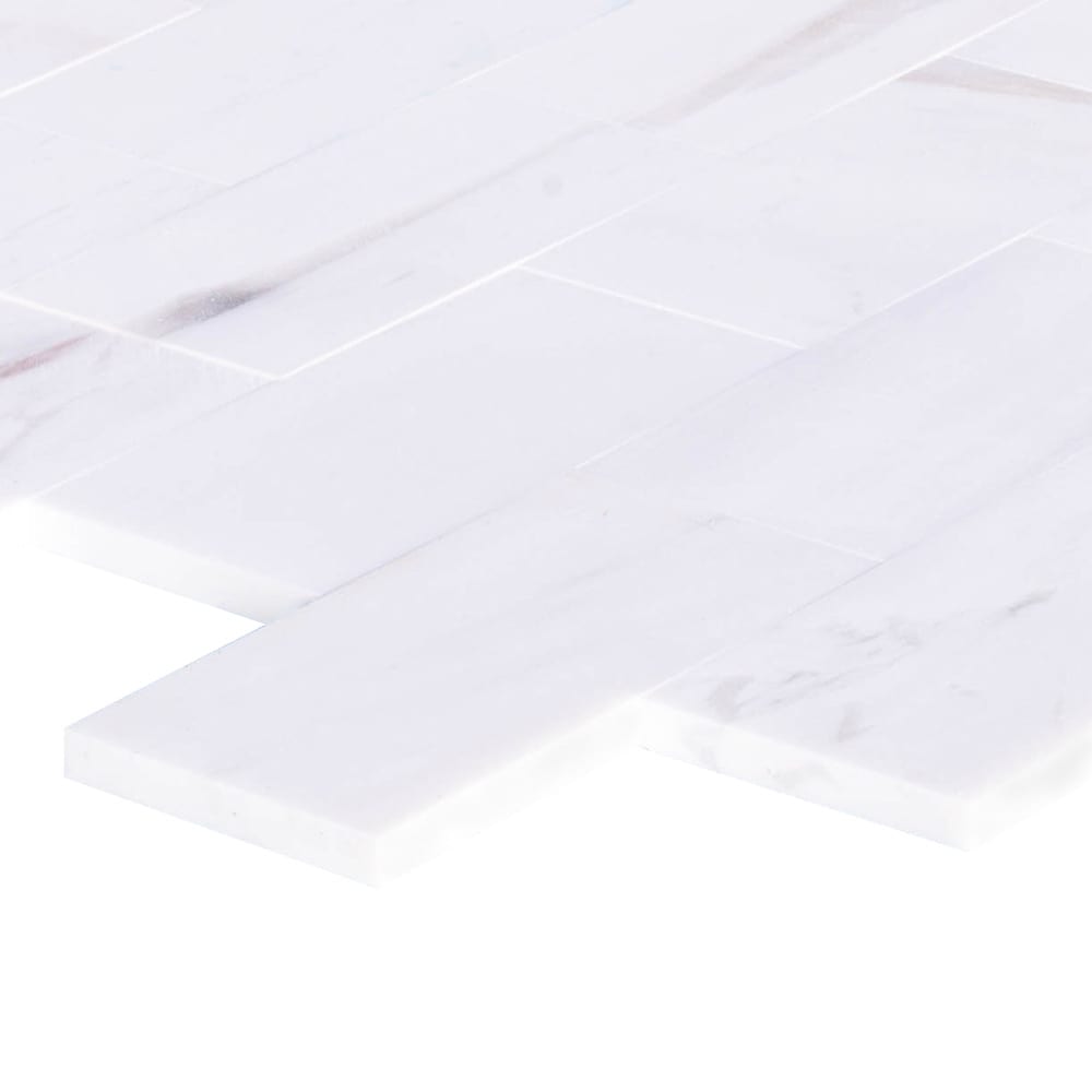 Bianco Dolomite Marble Tile Honed-Wall Collection - Livfloors Collection