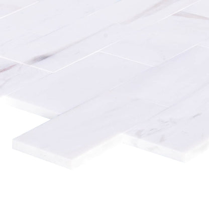 Bianco Dolomite Marble Tile Honed-Wall Collection - Livfloors Collection