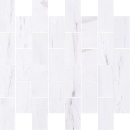 Bianco Dolomite Marble Tile Honed-Wall Collection - Livfloors Collection