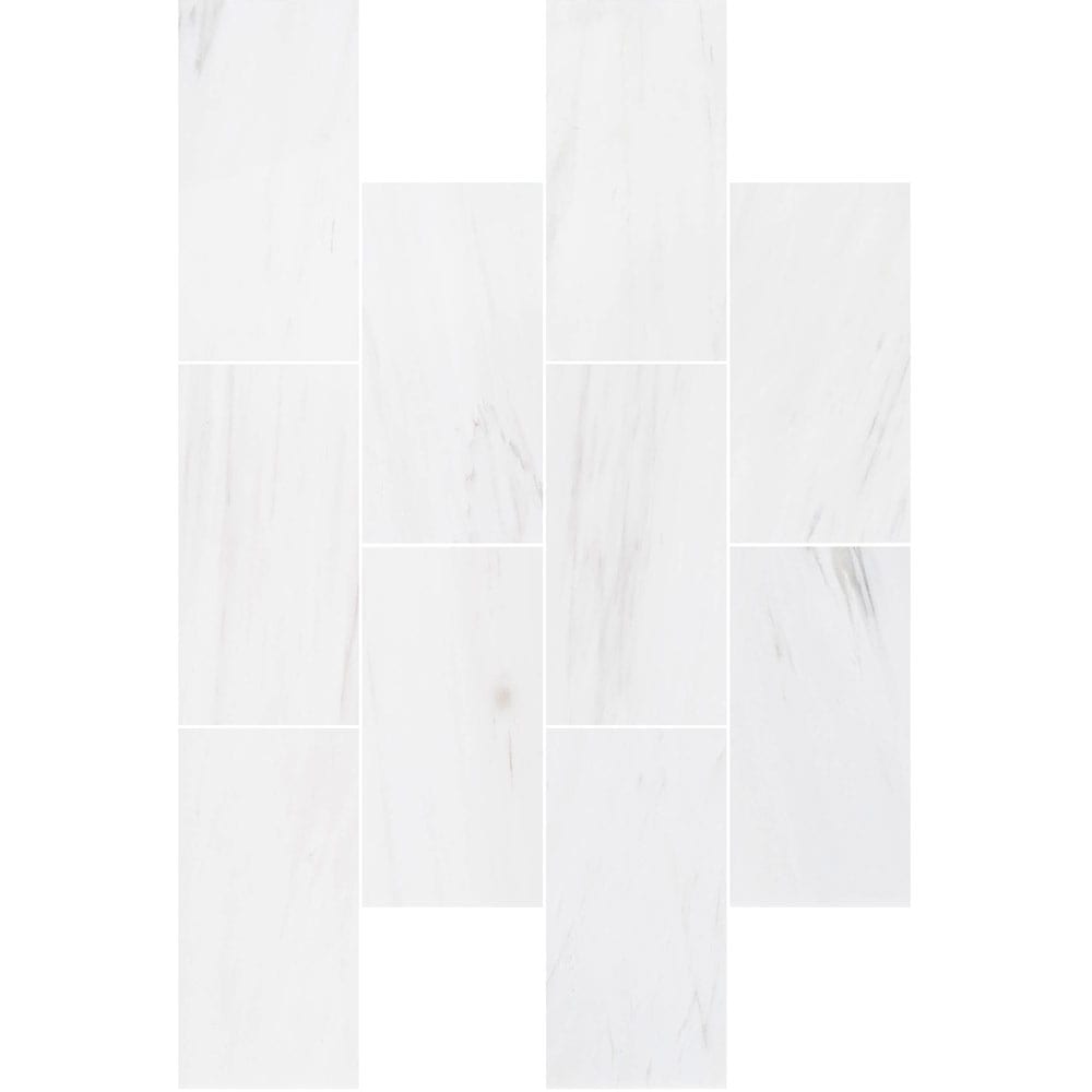 Bianco Dolomite Marble Tile Honed-Wall Collection - Livfloors Collection