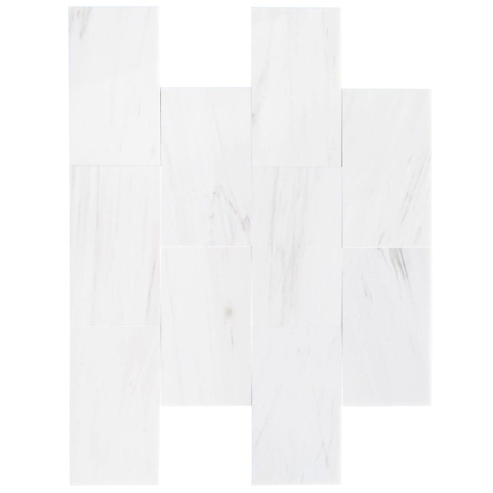 Bianco Dolomite Marble Tile Honed-Wall Collection - Livfloors Collection