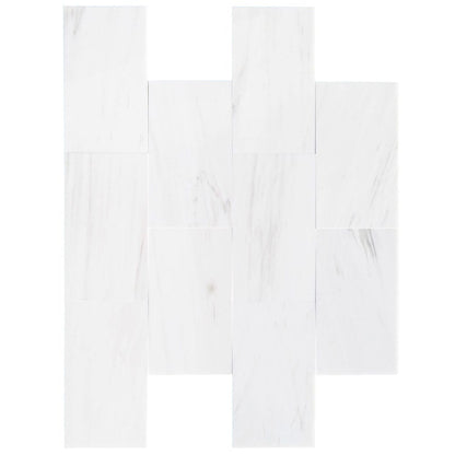 Bianco Dolomite Marble Tile Honed-Wall Collection - Livfloors Collection