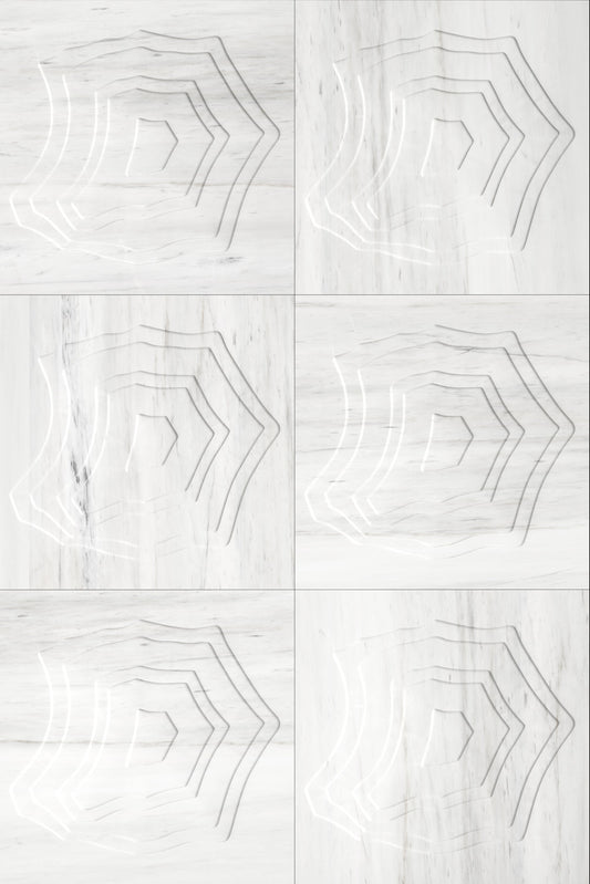 Bianco Dolomite White Marble Field Dimensional Stone MARIANA TRENCH Wall Tile - Livfloors Collection