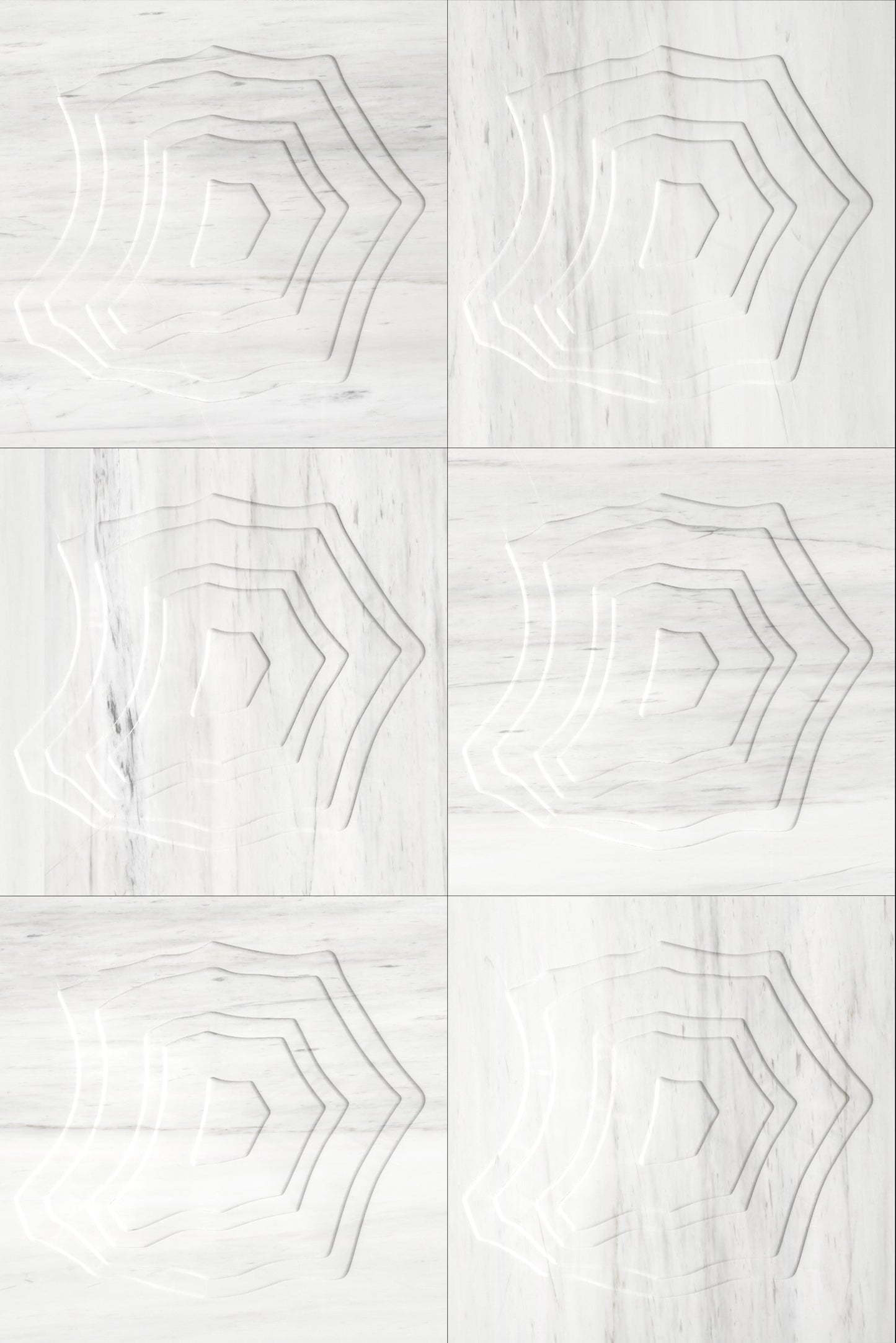 Bianco Dolomite White Marble Field Dimensional Stone MARIANA TRENCH Wall Tile - Livfloors Collection