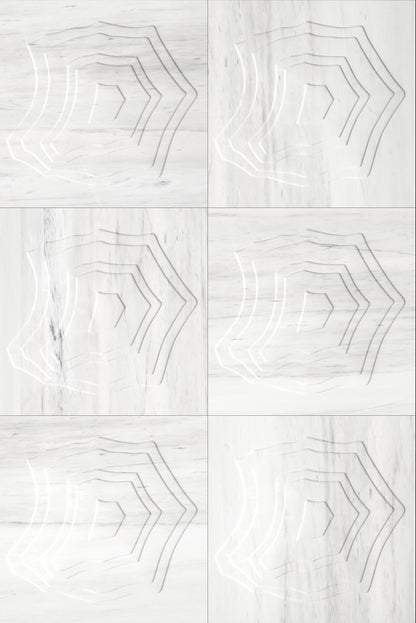 Bianco Dolomite White Marble Field Dimensional Stone MARIANA TRENCH Wall Tile - Livfloors Collection
