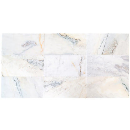 Bianco Ibiza White Marble Floor and Wall Tile - Livfloors Collection