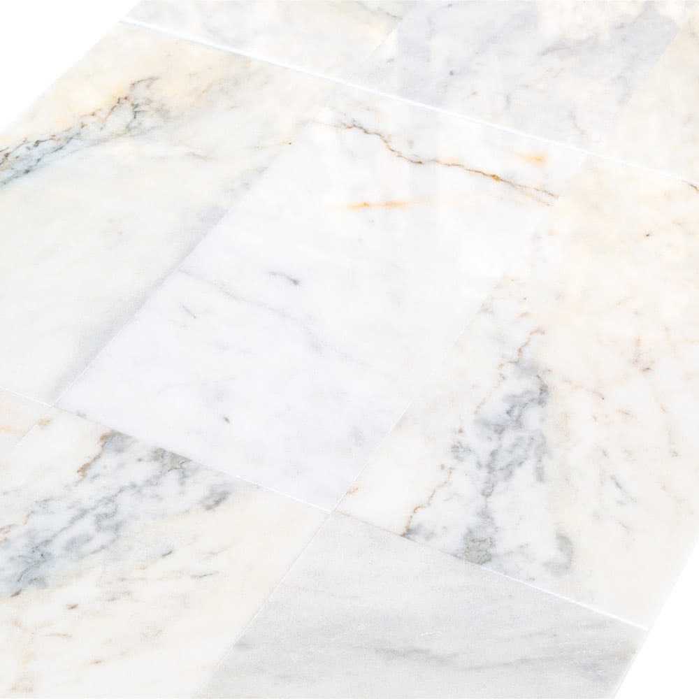 Bianco Ibiza White Marble Floor and Wall Tile - Livfloors Collection