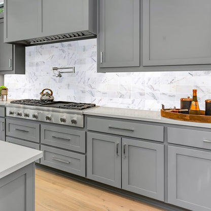 Bianco Ibiza White Marble Floor and Wall Tile - Livfloors Collection