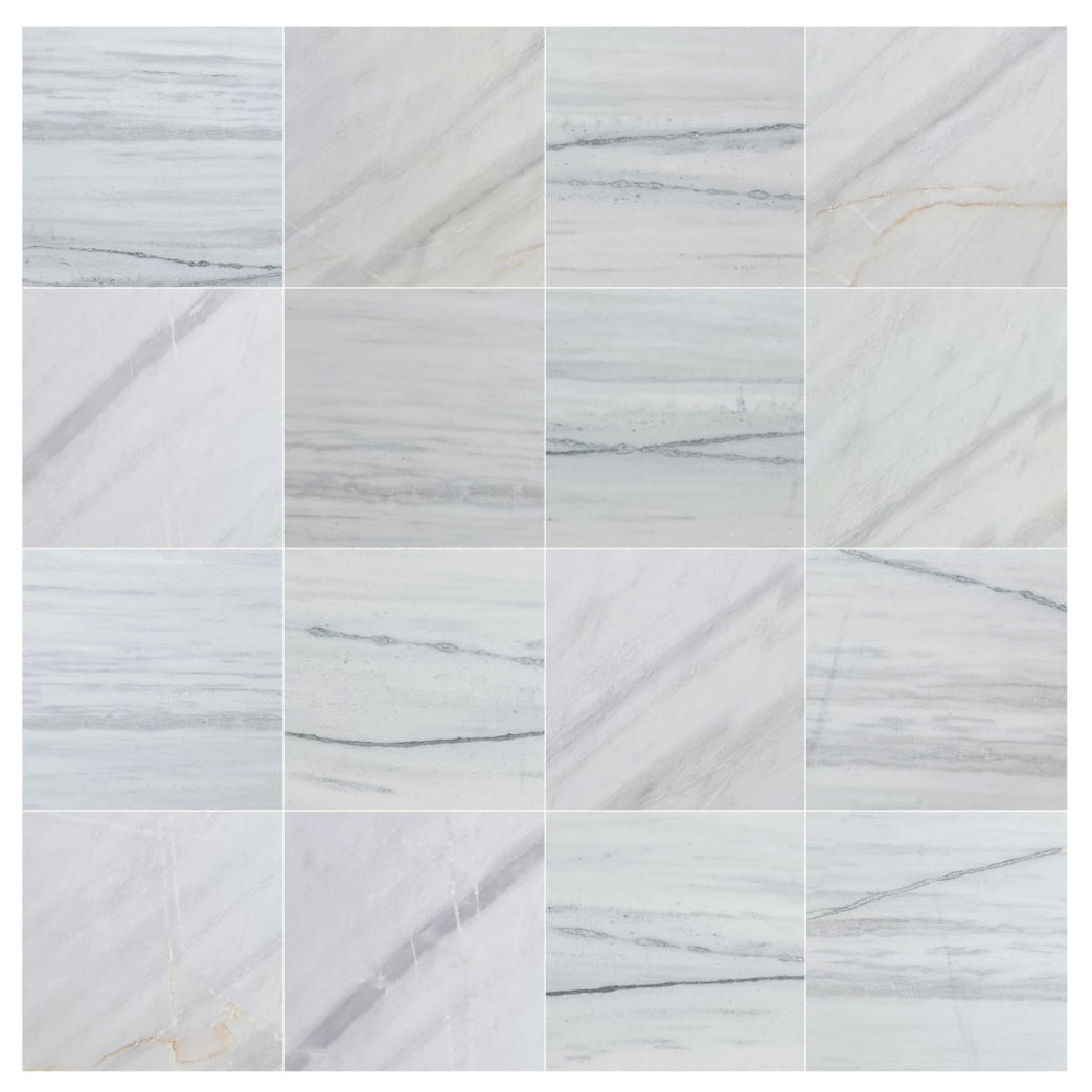 Bianco Lasa Exotic Marble Polished Floor and Wall Tile - Large Format - Livfloors Collection