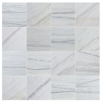 Bianco Lasa Exotic Marble Polished Floor and Wall Tile - Large Format - Livfloors Collection