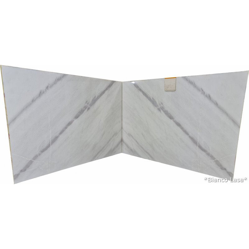 Bianco Lasa White Bookmatching Marble Slabs Polished - Full Truckload