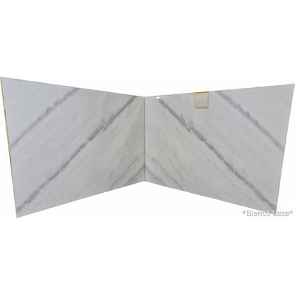 Bianco Lasa White Bookmatching Marble Slabs Polished - Full Truckload