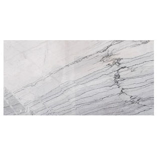 Bianco Massa Exotic Marble Polished Floor and Wall Tile - Large Format - Livfloors Collection