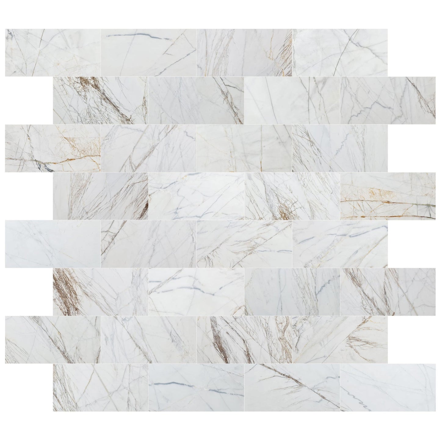 Bianco Rigata Exotic Marble Polished Floor and Wall Tile - Large Format - Livfloors Collection