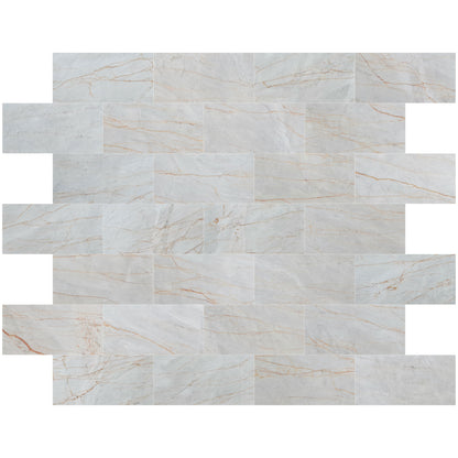 Bianco Venato Exotic Marble Polished Floor and Wall Tile - Large Format - Livfloors Collection