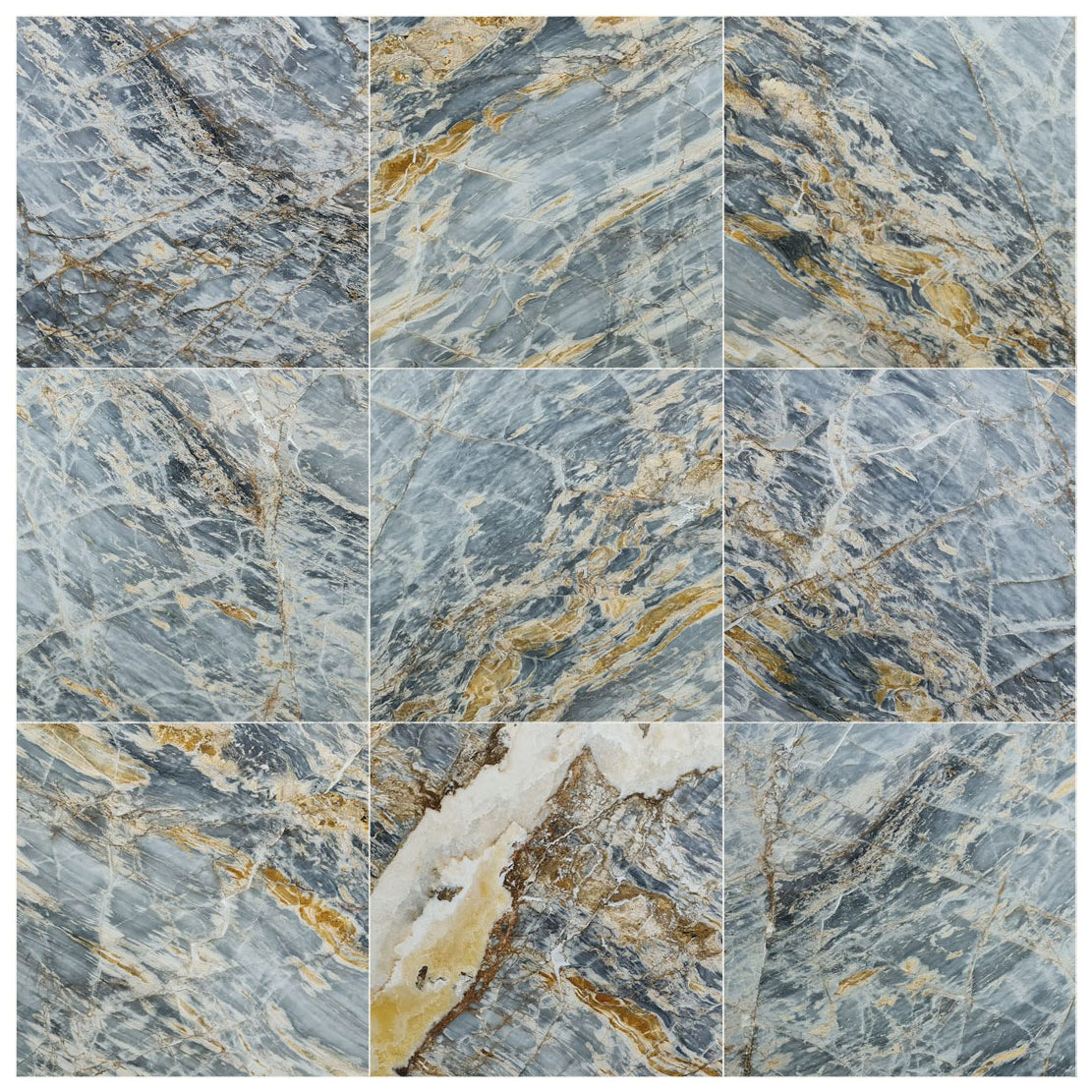 Blue Lagoon Dolomite Exotic Marble Polished Floor and Wall Tile - Large Format - Livfloors Collection