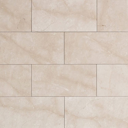 Calista Cream Medium Beige Marble Floor and Wall Tile - Livfloors Collection