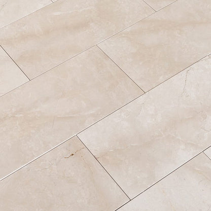 Calista Cream Medium Beige Marble Floor and Wall Tile - Livfloors Collection