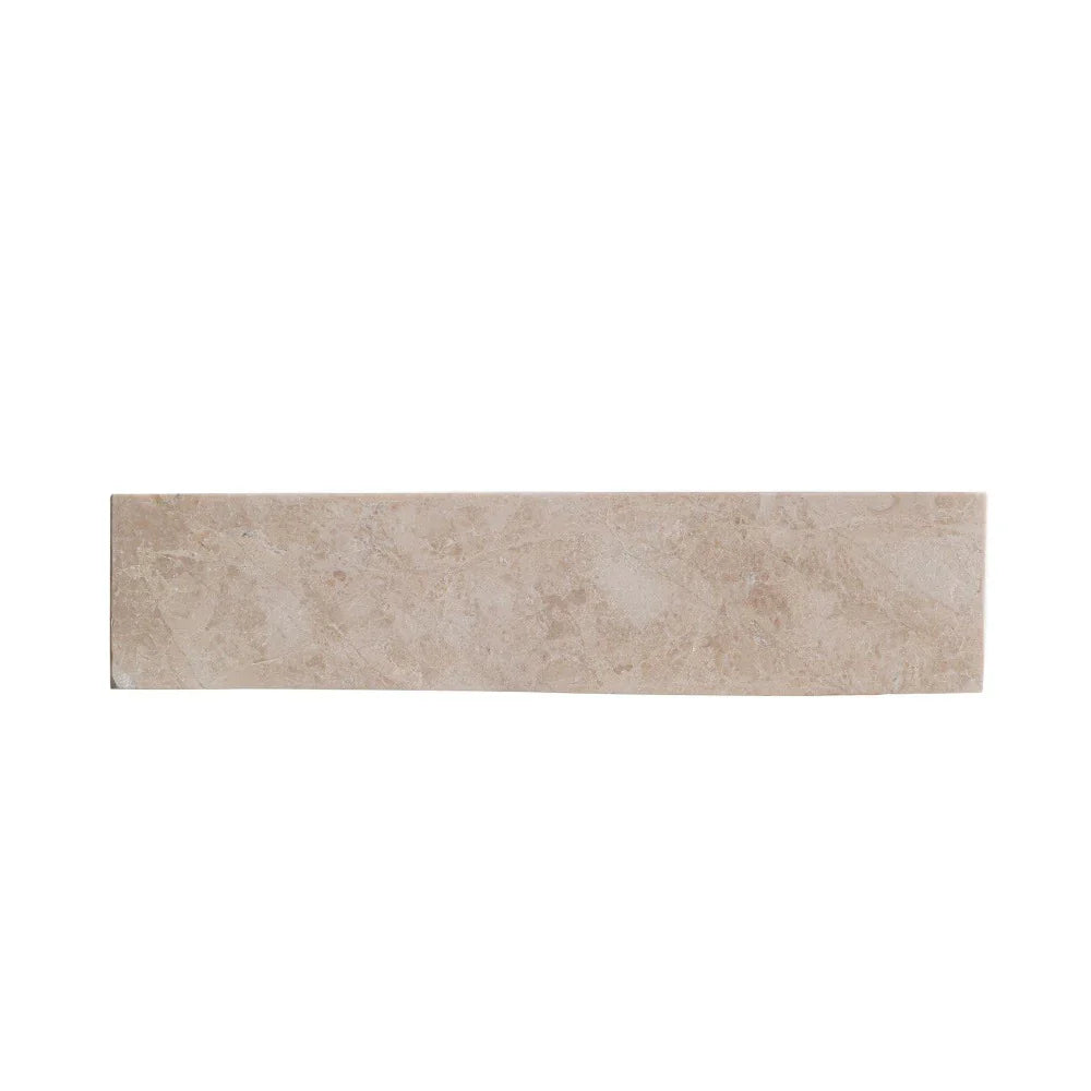 Cappuccino Beige Marble Rectangular Above Vanity Bathroom Sink (W)18" (L)21.5" (H)5"