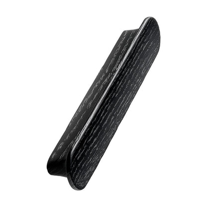 Lacquered Black Wood "Tuba" Cabinet Knob and Drawer Pulls