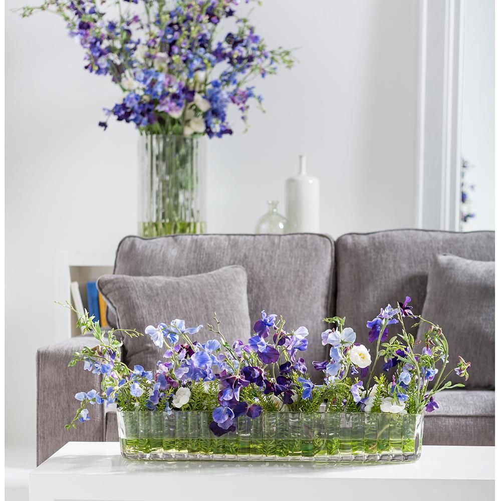 Sweeet Pea Ranunculus Artifical Faux Botanical Flower Arrangement